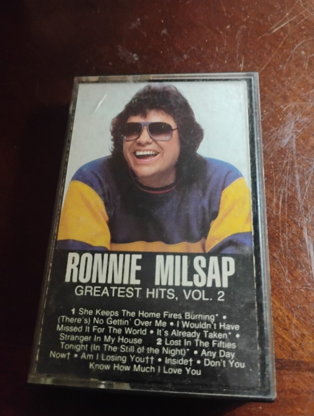 Ronnie Milsap Greatest Hits Vol. 2 Cassette - Blue & Yellow Cover